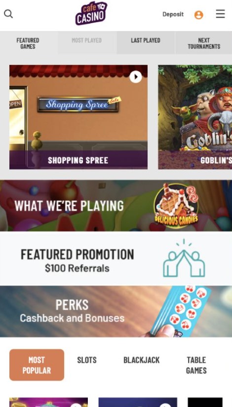 Cafe Casino App
